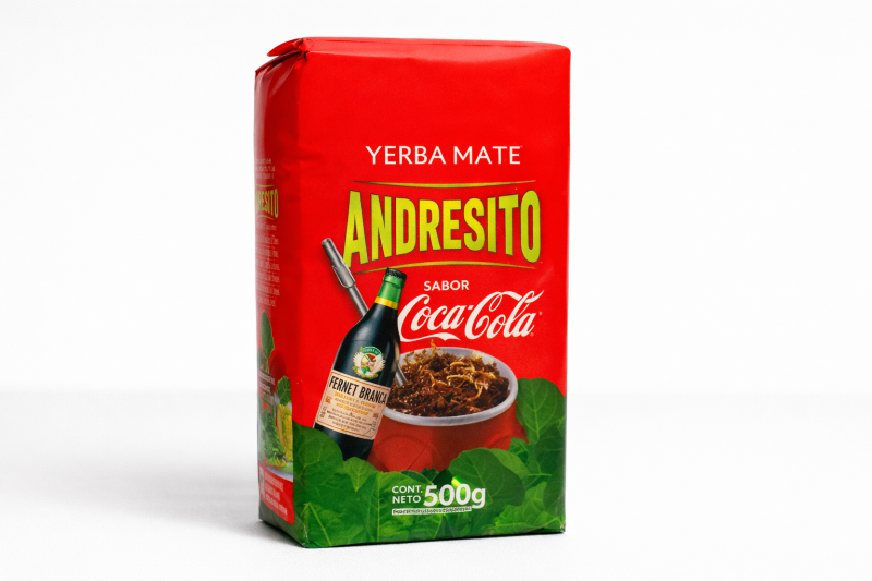 Yerba Andresito sabor Fernet con Coca Cola