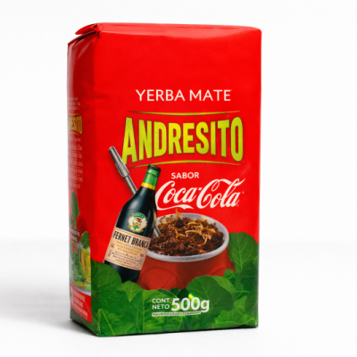 Yerba Andresito sabor Fernet con Coca Cola